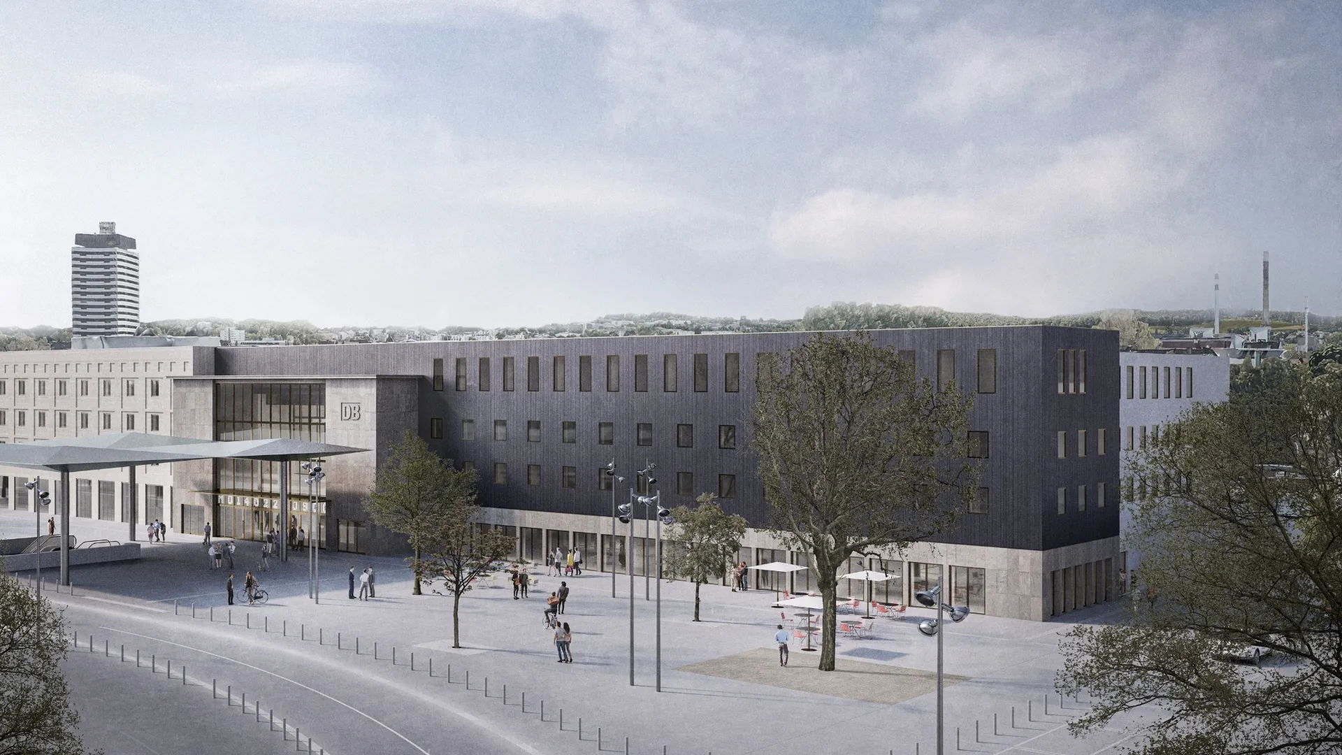 JFB Projekte - Projekt Sanierung Hauptbahnhof Ulm außen JFB Projekte - Cannion Stuttgart Titelbild